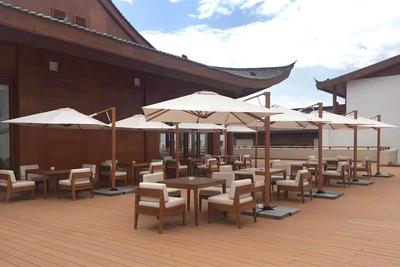 飞雁液压方伞(木纹色）